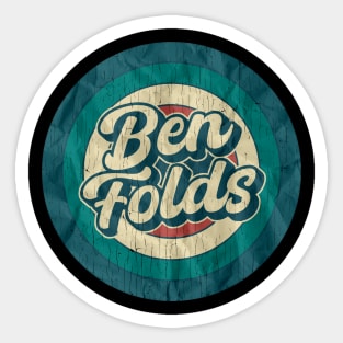 Ben Folds - Retro Circle Sticker